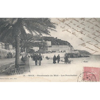 Nice - Promenade du Midi,les Ponchettes vers 1900